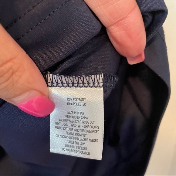 Tailorbyrd Sport Blue Geometric Golf Polo Short Sleeve Performance Shirt Size M - Picture 6 of 6